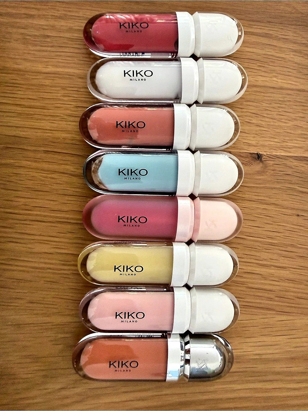 New! KIKO Milano Kissable Lip Gloss Assorted Colors NWT Set of 8